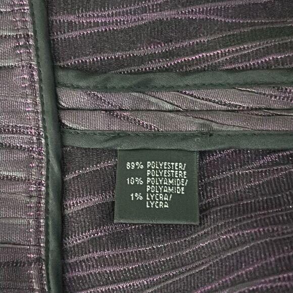 Lafayette 148 Lightweight Purple Textured Short Jacket Blazer Full Zip Front 2 - Picture 11 of 11
